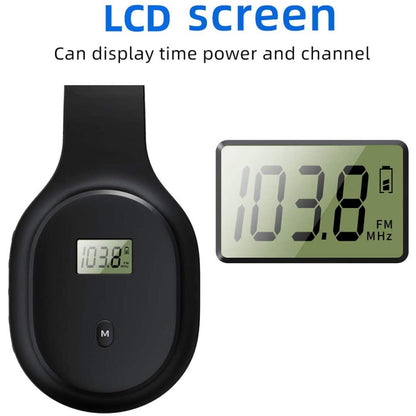 A8 Charging Version Portable Digital Display FM Headphone