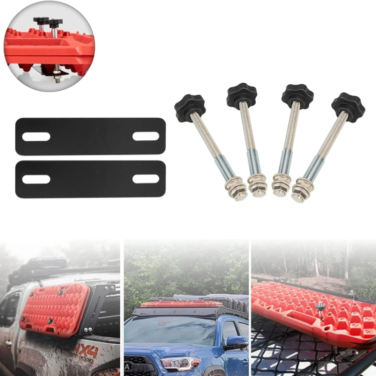 Traction Board Mounting Pins Kit Universal For 4.72"-6.69" Hole Spacing Recovery Tracks