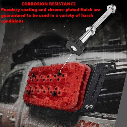 Traction Board Mounting Pins Kit Universal For 4.72"-6.69" Hole Spacing Recovery Tracks