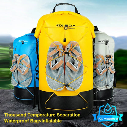 XINDA XD-BAG19 IPX7 Waterproof Outdoor Stream Tracing Backpack Diving Bag, Yellow-16L, Yellow-26L, Yellow-36L, Blue-16L, Blue-26L, Blue-36L, Light Gray-16L, Light Gray-26L, Light Gray-36L, Black-16L, Black-26L