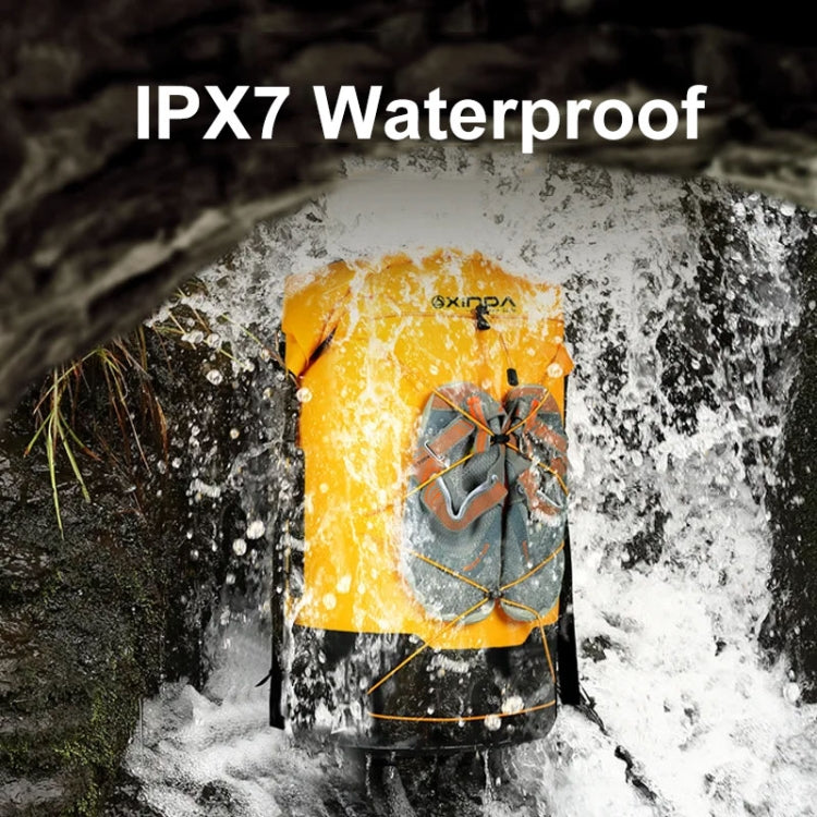 XINDA XD-BAG19 IPX7 Waterproof Outdoor Stream Tracing Backpack Diving Bag, Yellow-16L, Yellow-26L, Yellow-36L, Blue-16L, Blue-26L, Blue-36L, Light Gray-16L, Light Gray-26L, Light Gray-36L, Black-16L, Black-26L