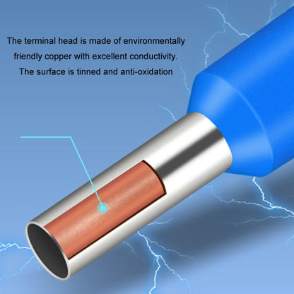 2120pcs /Set 0.5-16MM European Style Tube Type Wiring Cold Press Terminal Set, 2120pcs /Set
