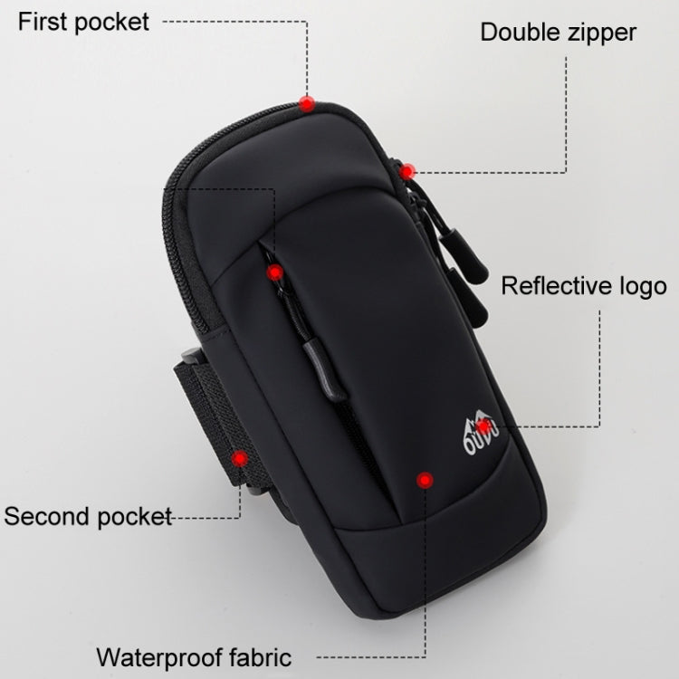 OUDU Outdoor Running Cell Phone Arm Bag Unisex Sports Portable Mobile Phone Pouch