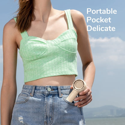 JisuLife FA42 Handheld Portable Small Rechargeable Turbo Fan, Brown 2000mAh, White 2000mAh, Mint Green 2000mAh, Mint Green 4500mAh, Brown 4500mAh, White 4500mAh