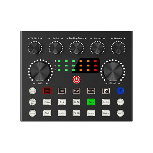 V8S Audio Mixer Live Voice Changer External Sound Card, Black, Gold Triangle Set, Black Triangle Set, Gold Cantilever Set, Black Cantilever Set, Gold Cantilever+Lamp