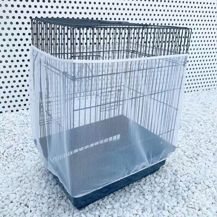 Encrypted Splashproof Birdcage Mesh Dust Blocking Accessory Parrot Octopus Screen Cage Covers, L