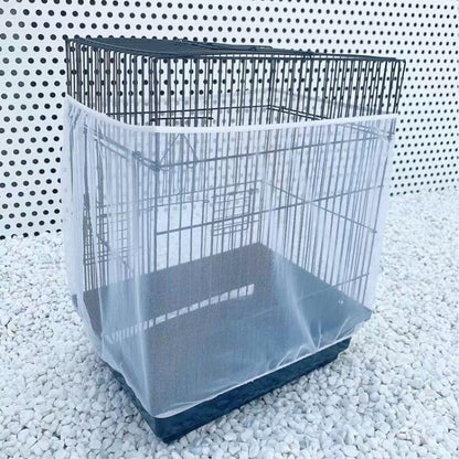 Encrypted Splashproof Birdcage Mesh Dust Blocking Accessory Parrot Octopus Screen Cage Covers, L