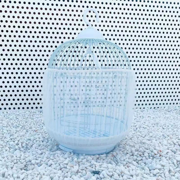Encrypted Splashproof Birdcage Mesh Dust Blocking Accessory Parrot Octopus Screen Cage Covers, L