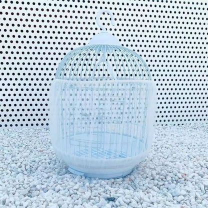 Encrypted Splashproof Birdcage Mesh Dust Blocking Accessory Parrot Octopus Screen Cage Covers, L