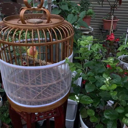 Encrypted Splashproof Birdcage Mesh Dust Blocking Accessory Parrot Octopus Screen Cage Covers, L