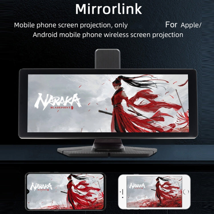 Car Bluetooth Portable DVR Monitor Support Carplay/Android Auto, Display, Display+ Camera