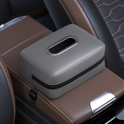 Car Seat Armrest Tissue Box Sun Visor Seat Back Hanging Paper Bag