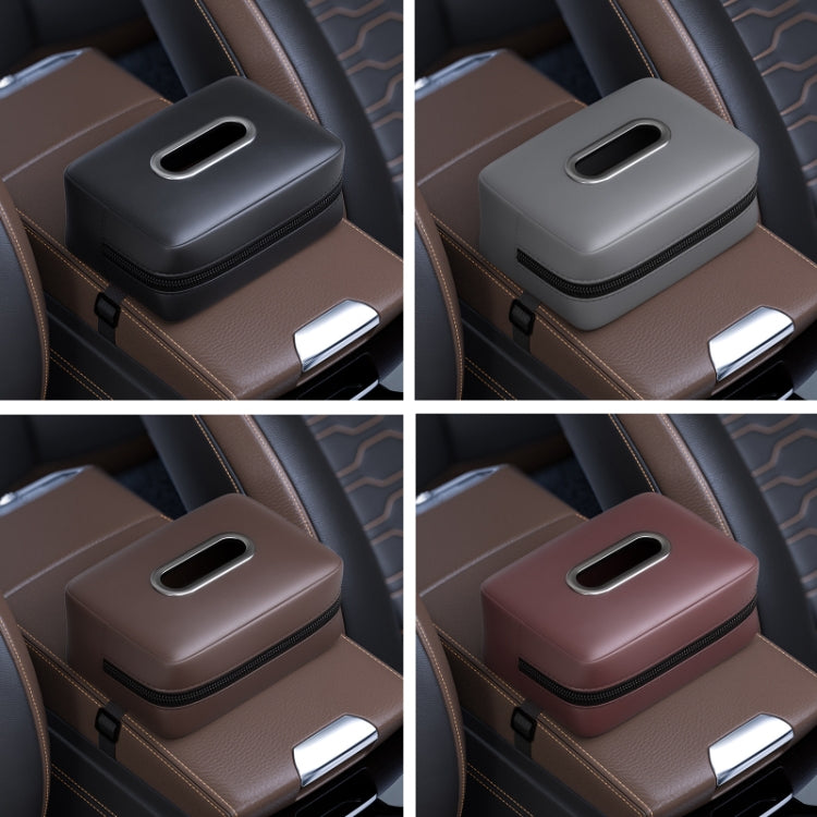 Car Seat Armrest Tissue Box Sun Visor Seat Back Hanging Paper Bag