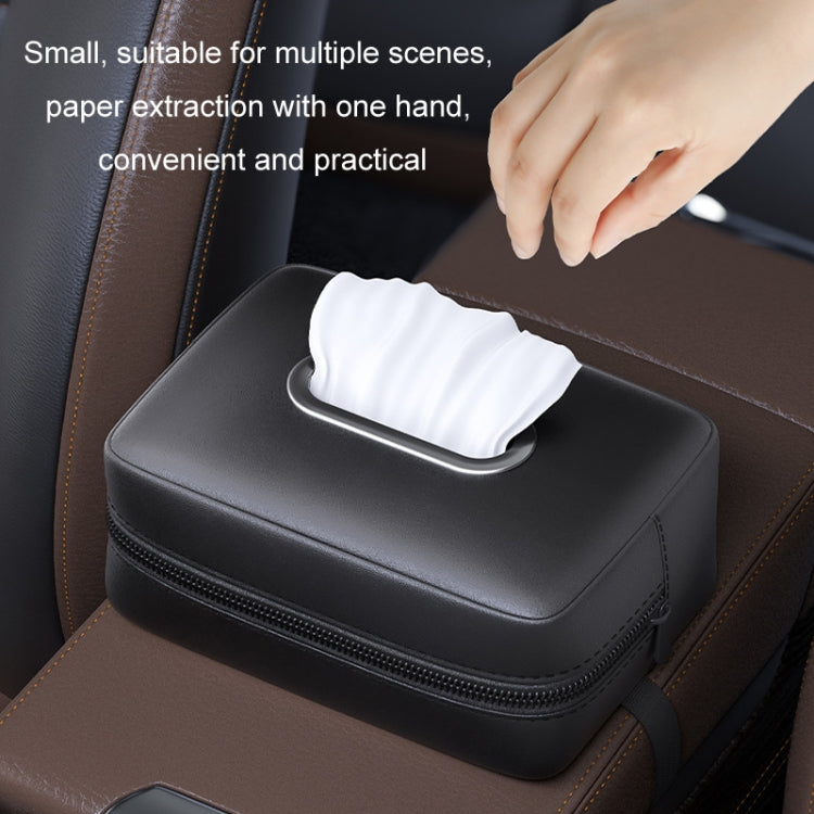 Car Seat Armrest Tissue Box Sun Visor Seat Back Hanging Paper Bag