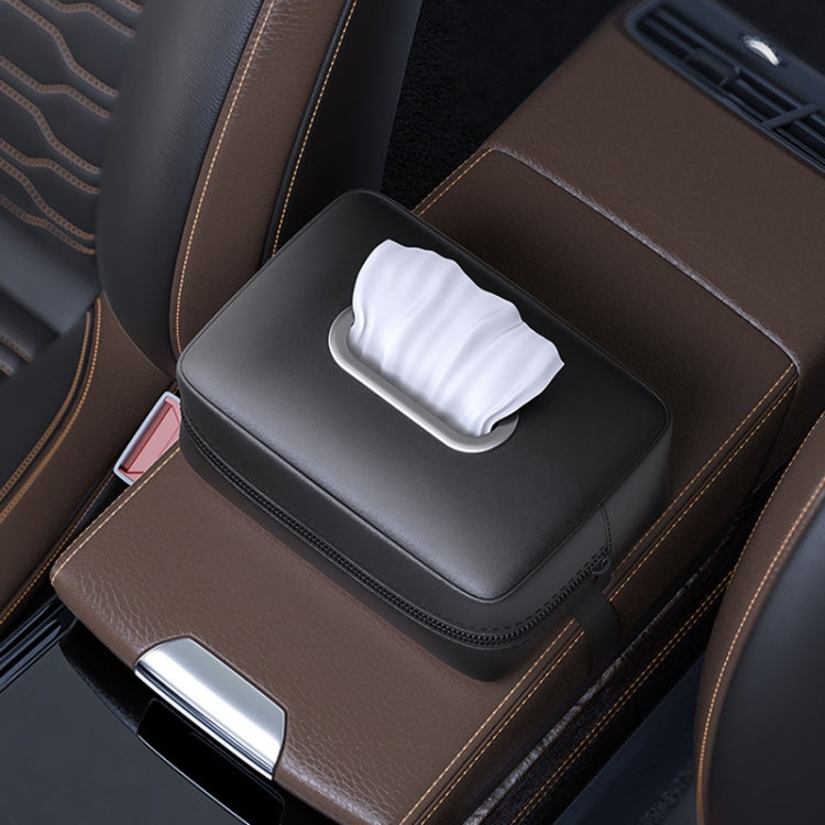 Car Seat Armrest Tissue Box Sun Visor Seat Back Hanging Paper Bag