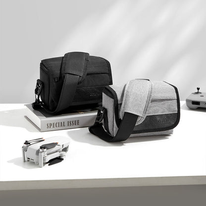 For DJI Mini 4 Pro Baona BN-H016 Portable Waterproof Crossbody Drones Storage Bag, Grey, Black