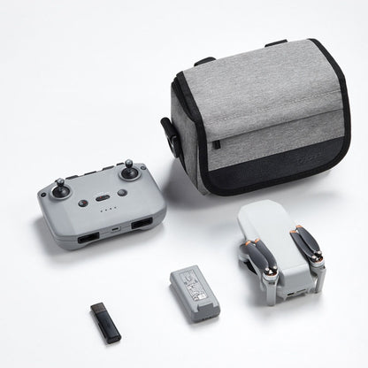 For DJI Mini 4 Pro Baona BN-H016 Portable Waterproof Crossbody Drones Storage Bag, Grey, Black