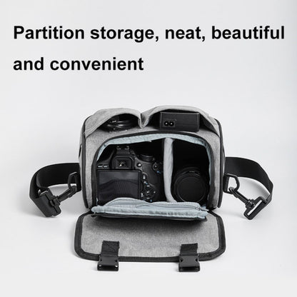 Baona BN-H017 Photography SLR / Micro Single Cross-Body Camera Storage Bag, S Gray, S Black, M Gray, M Black, L Gray, L Black