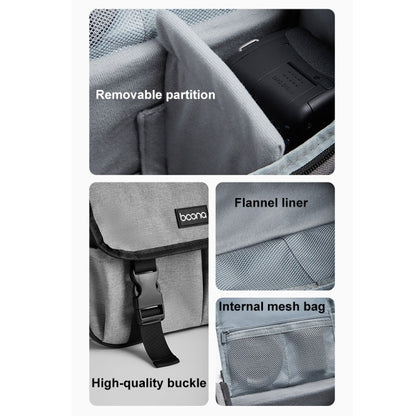 Baona BN-H017 Photography SLR / Micro Single Cross-Body Camera Storage Bag, S Gray, S Black, M Gray, M Black, L Gray, L Black