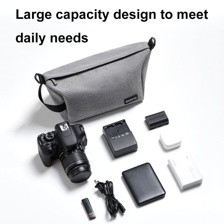 Baona BN-H012 Multifunctional Outdoor Crossbody Digital Camera Bag Lens Protection Bag, Grey, Black