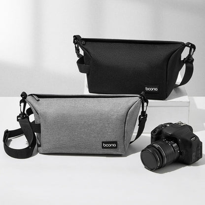 Baona BN-H012 Multifunctional Outdoor Crossbody Digital Camera Bag Lens Protection Bag, Grey, Black