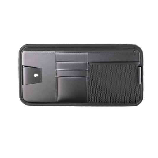Car Sun Visor Card Glasses Holder Zipper Storage Bag