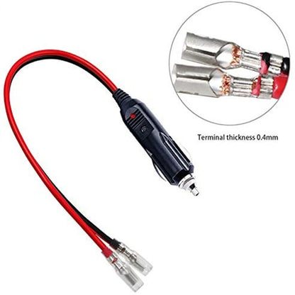 16AWG 15A 12V/24V Fused Cigarette Lighter Plug With Lead, 1pair