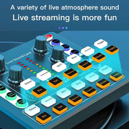 M8 Recording And Singing Live Bluetooth Sound Card Set, Black, White, Black+Gold Cantilever, Black+Black Cantilever, White+Gold Cantilever, Black+Gold Cantilever Earphone, Black+Black Cantilever Earphone, Gold Tripod, Black Tripod
