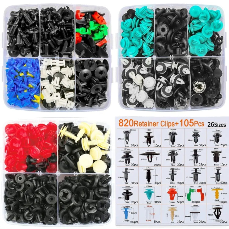 Universal Automotive Fasteners Rivets Fender Expansion Screws, 925pcs /Set
