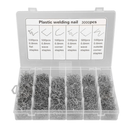 Boxed Car Bumper Broken Repair Welding Wire Nails, 600pcs /Set, 1200pcs /Set, 1500pcs /Set, 1800pcs /Set, 3000pcs /Set