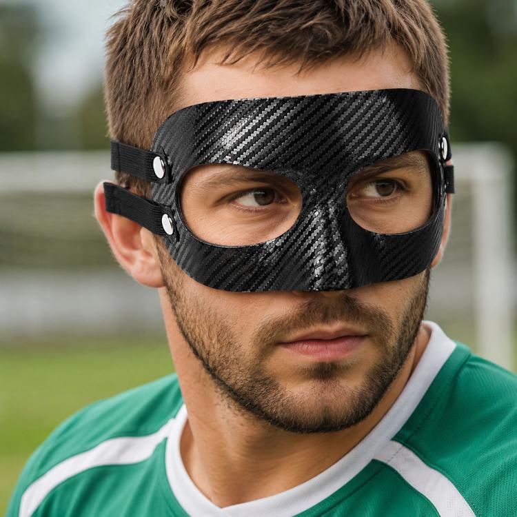 Upper Half Face Basketball Crash Protective Nose Mask Breathable Face Protection Mask
