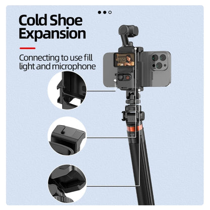 For DJI Osmo Pocket 3 Phone Holder Expansion Bracket With 3 Cold Shoe Port