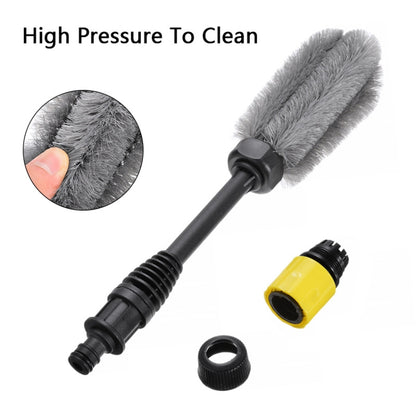 Wheel Hub Brush High Pressure Water-through Soft Bristle Cleaning Brush