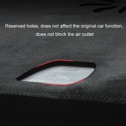 Car Suede Light-Proof Pad, For 2024 Tesla Model Y Dashboard, For 2024 Tesla Model 3 Dashboard, For 2024 Tesla Model 3 Rearwindow
