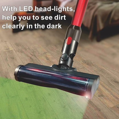 Vacuum Cleaner Floor Brush Head with Green LED Light, For Dyson V7 / V8 / V10 / V11, For Dyson V6, For Dyson V10 Slim / V12 Slim