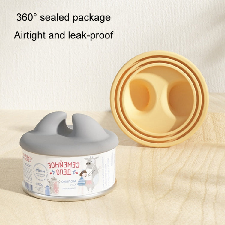 Silicone Pet Can Opener Food Spoon Dog Cats Can Sealing Lid + Spoon