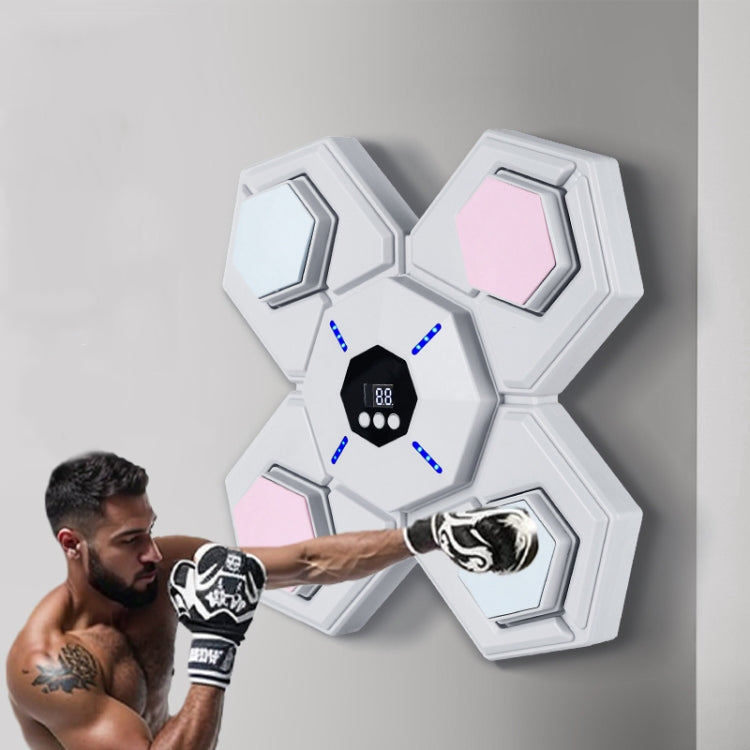 Bluetooth Music Boxing Machine Countable Rechargeable Fitness Equipment, Without Gloves Pink Blue, With Adult Gloves Pink Blue, With Child Golves Pink Blue, With Adult & Child Gloves Pink Blue, Without Gloves Blue, With Adult Gloves Blue