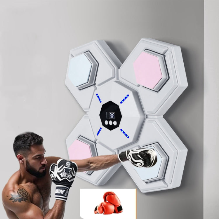 Bluetooth Music Boxing Machine Countable Rechargeable Fitness Equipment, Without Gloves Pink Blue, With Adult Gloves Pink Blue, With Child Golves Pink Blue, With Adult & Child Gloves Pink Blue, Without Gloves Blue, With Adult Gloves Blue