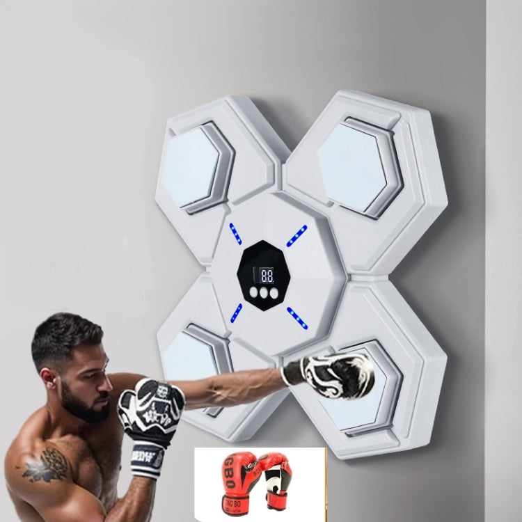 Bluetooth Music Boxing Machine Countable Rechargeable Fitness Equipment, Without Gloves Pink Blue, With Adult Gloves Pink Blue, With Child Golves Pink Blue, With Adult & Child Gloves Pink Blue, Without Gloves Blue, With Adult Gloves Blue