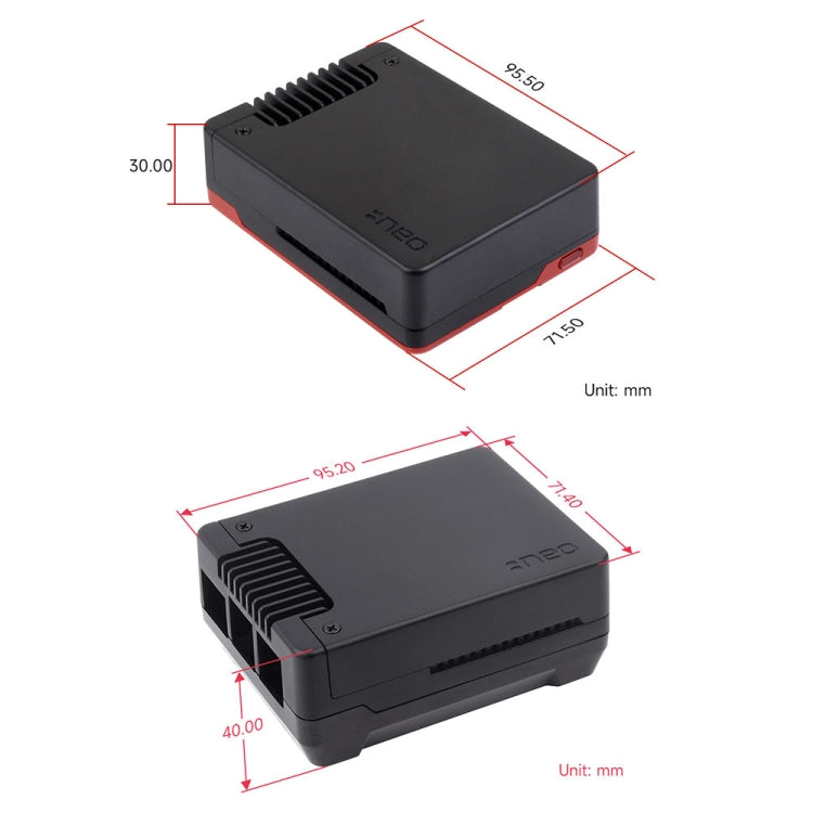Waveshare 26587 For Raspberry Pi 5 Argon Neo Aluminum Alloy Case, Standard, M.2 Upgraded