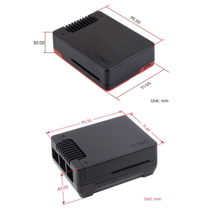 Waveshare 26587 For Raspberry Pi 5 Argon Neo Aluminum Alloy Case, Standard, M.2 Upgraded