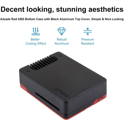 Waveshare 26587 For Raspberry Pi 5 Argon Neo Aluminum Alloy Case, Standard, M.2 Upgraded