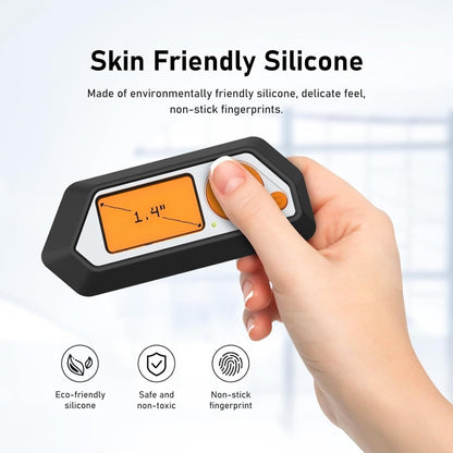 For Flipper Zero Electronic Pet Silicone Full-Cover Protective Case, Black