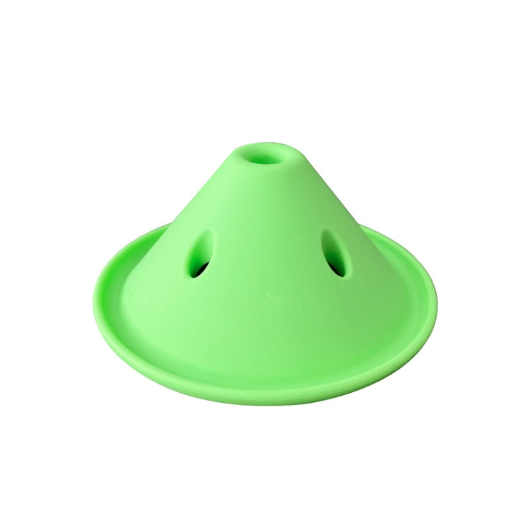 Silicone Dog Slow Feeder Bowl Fun Interactive Licking Toy, Green, Light Blue, Gray White