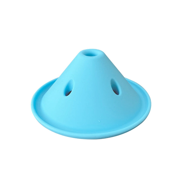 Silicone Dog Slow Feeder Bowl Fun Interactive Licking Toy, Green, Light Blue, Gray White
