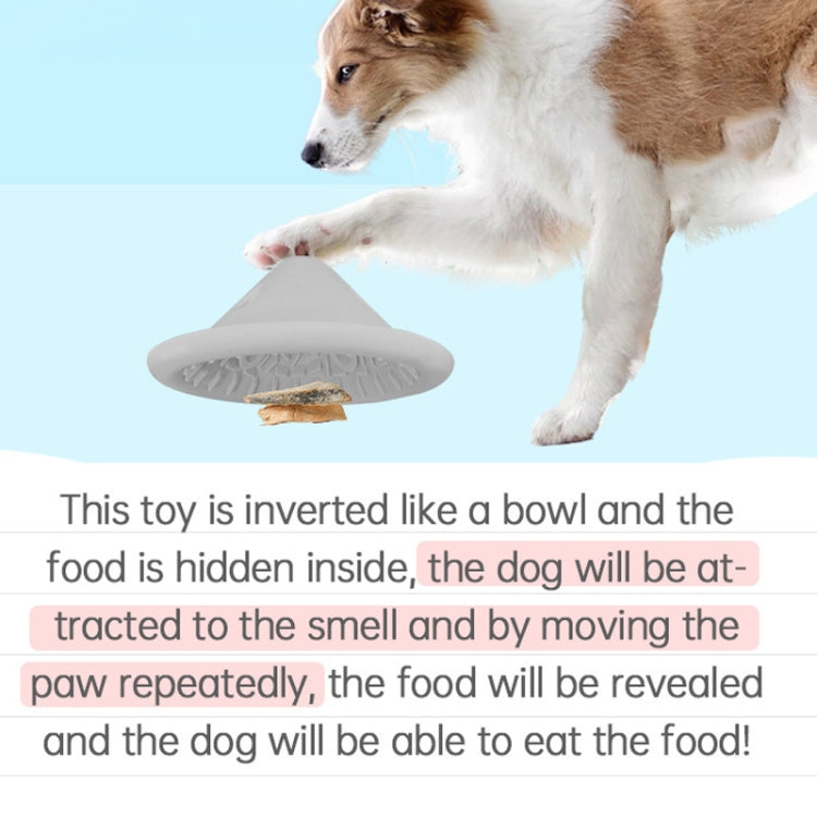 Silicone Dog Slow Feeder Bowl Fun Interactive Licking Toy, Green, Light Blue, Gray White