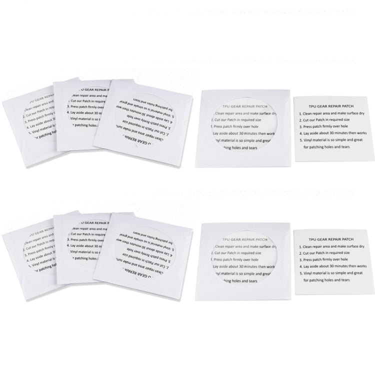TPU Waterproof Transparent Repair Patch For Tent, Raincoat, Swimming Ring, 5pcs /Pack, 10pcs /Pack, 1roll