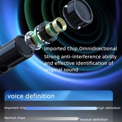 3.5mm Receiver Wireless Lavalier Microphone 9-inch Fill Light Tripod Set for Live Photography, Single Mic, Double Mic
