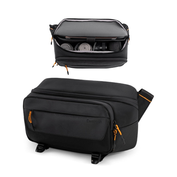 Cwatcun D133 Camera Chest Bag Multi-functional Handheld Slanting Cross Shoulder Camera Casual Bag, Small Black, Medium Black, Large Black