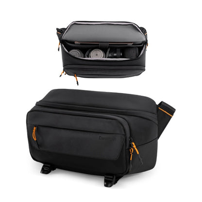 Cwatcun D133 Camera Chest Bag Multi-functional Handheld Slanting Cross Shoulder Camera Casual Bag, Small Black, Medium Black, Large Black